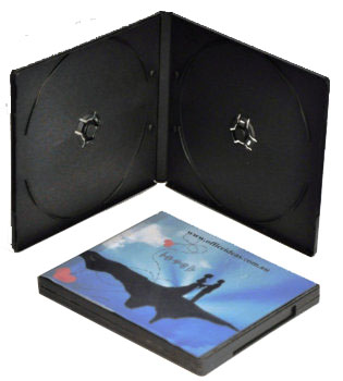 10mm Double PP Short DVD Case (Black)